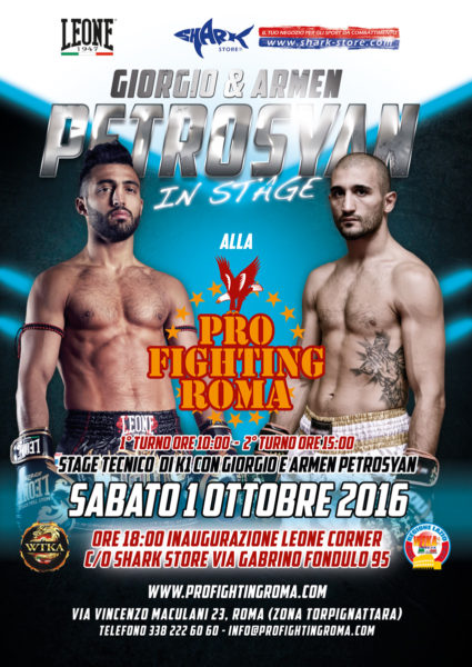 Giorgio Petrosyan, Stage K1 Palestra Pro Fighting Roma